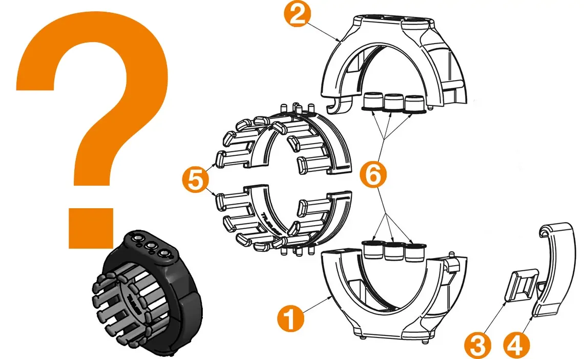 Reservdelar för triflex R-anslutningselement
