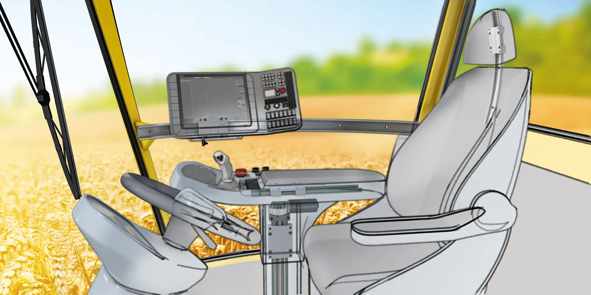 Cabines de machines agricoles