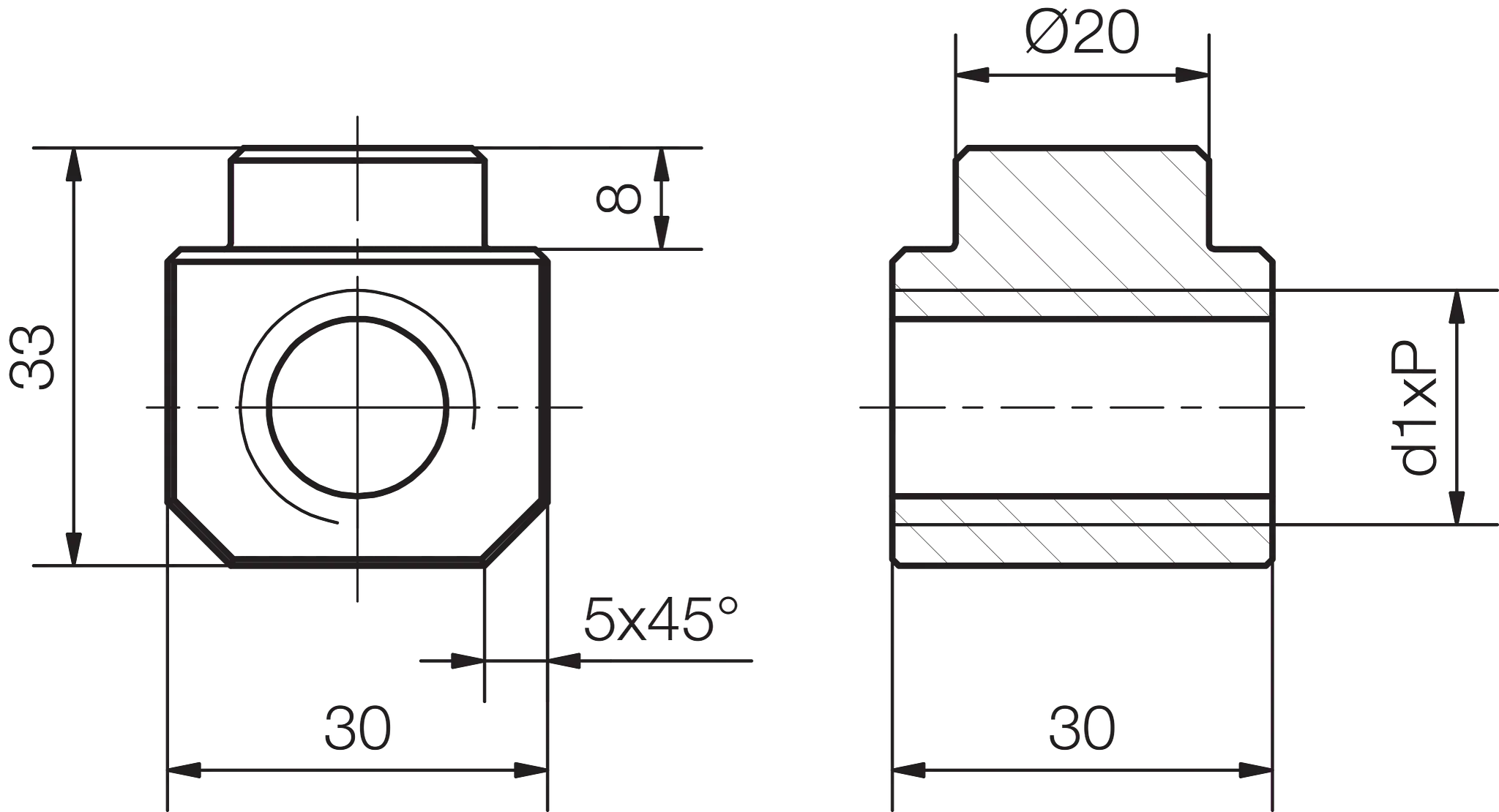 DST-SLW-2080-DS18X24-J-LH technical drawing