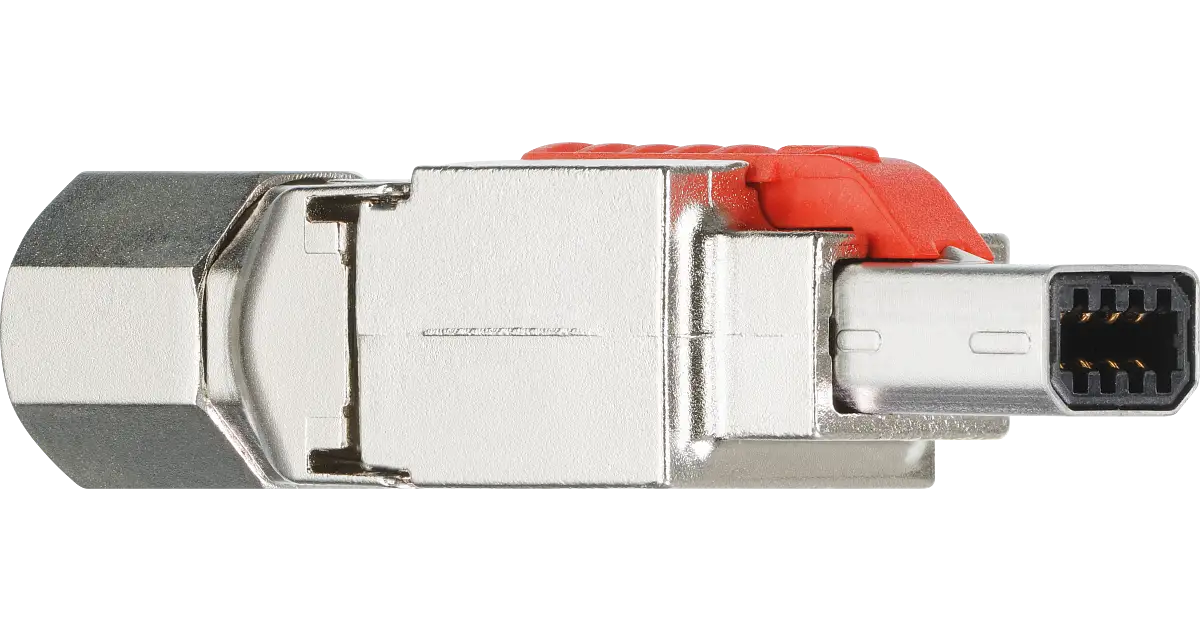 Mini Io Plug TE Connectivity plug, Mini I/O, CAT6A, U-Form, 2350310-2