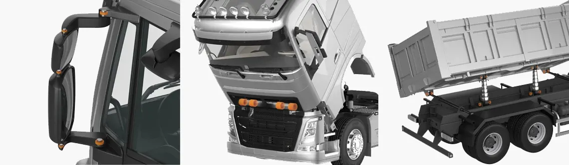 Installation positions lorries