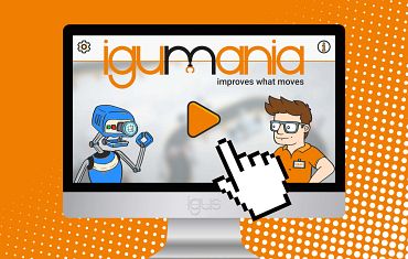 Screen with the igus game