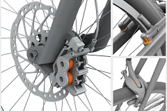 Plain bearing in bicycle brakes