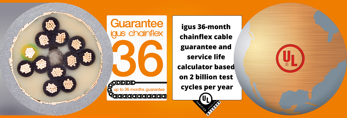 UL-verified cables chainflex igus