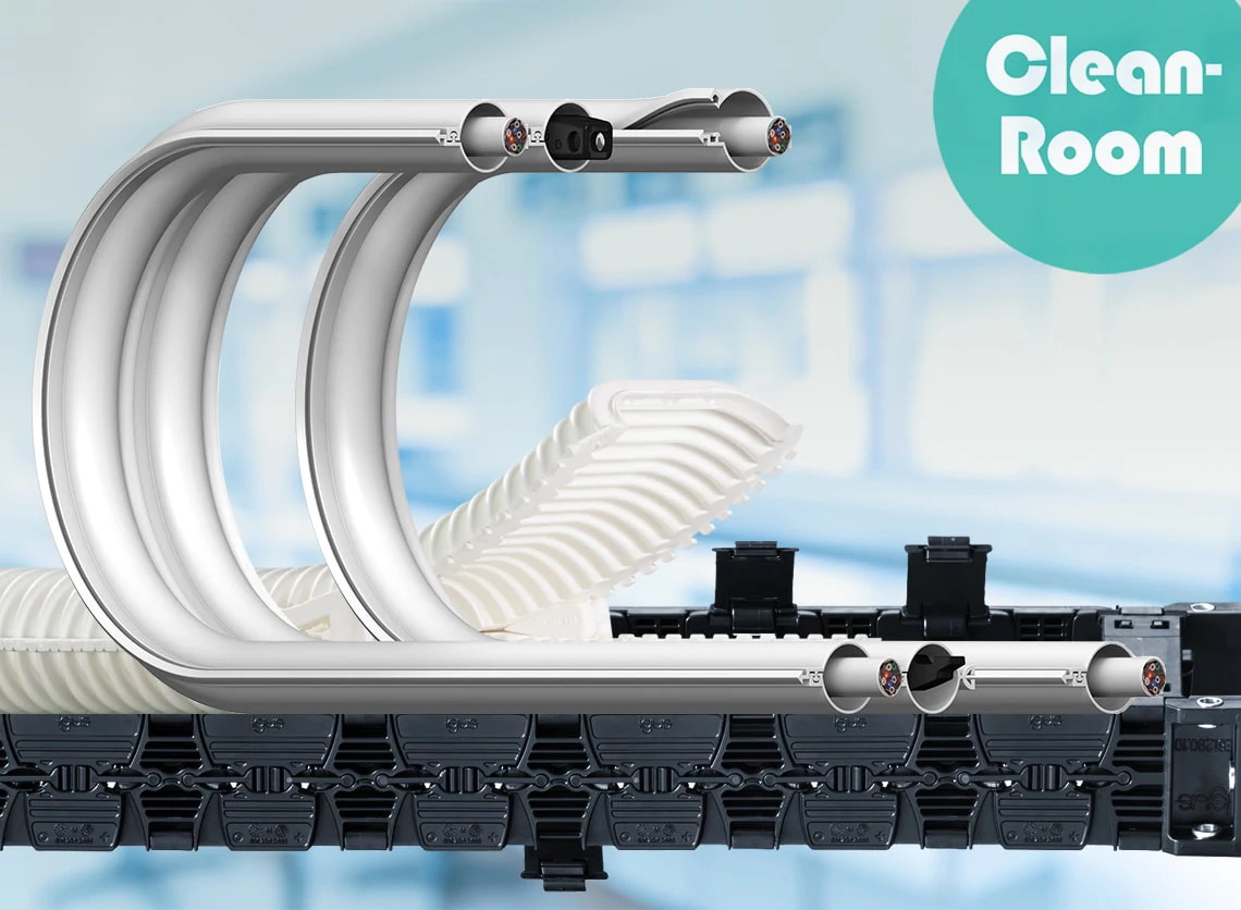 Cleanroom energy chains