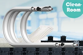 Cleanroom compatible e-chains