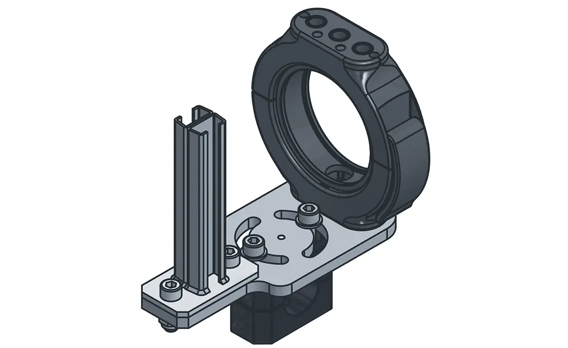 Heavy duty connection 3D drawing