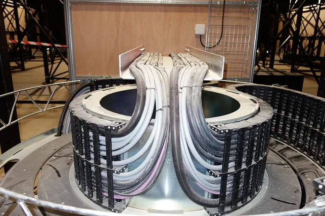 Rotating energy supply system for rotating grandstand | igus Australia