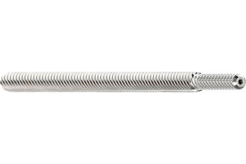 Serrated, motorized lead screw, high helix thread for DC motor (Pitch: 12 - 50mm)