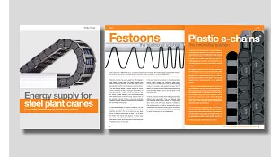 White paper cable festoon systems in steel plants