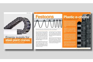 White paper cable festoon systems in steel plants
