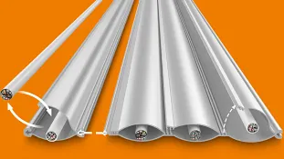 Flaches Kabelführungssystem e-skin® flat