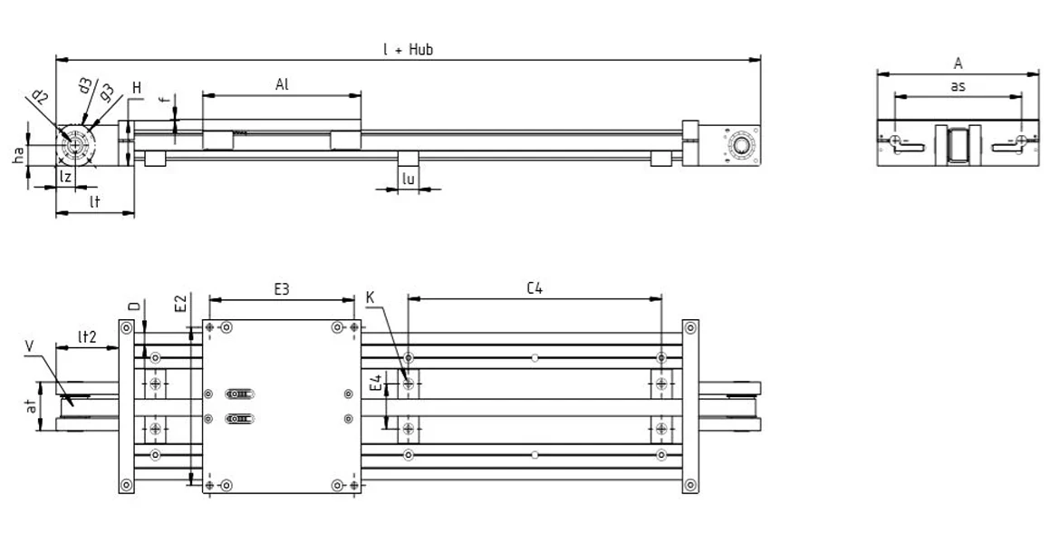 Technische tekening ZLW-10-xxx-ES