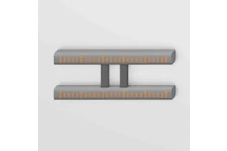 échelle sur les barres transversales