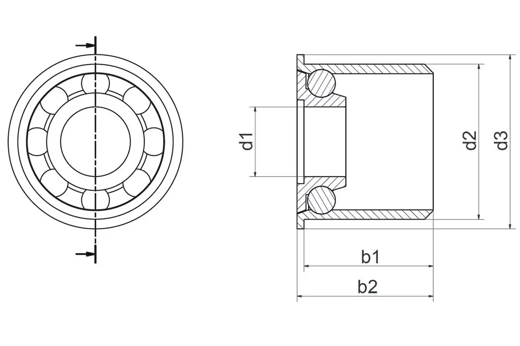BB-6204EC44.5-B180-10-GL technical drawing
