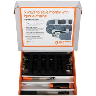 echain cable carrier intro sample box