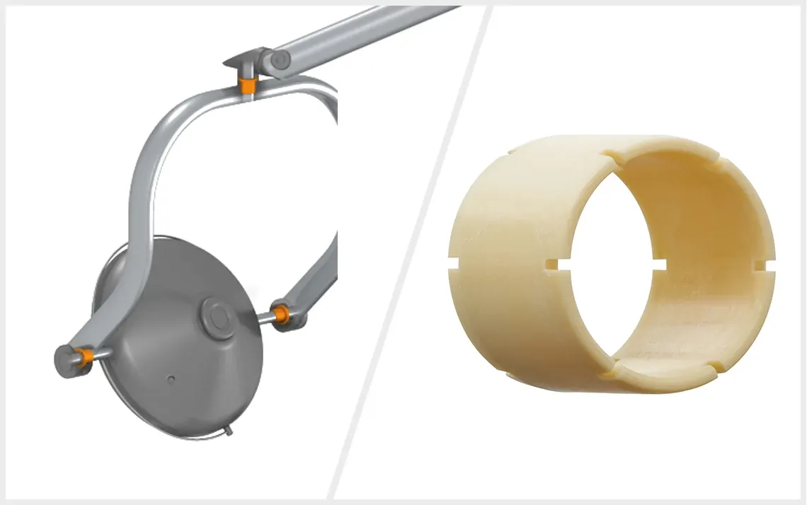 Ošetření světla s kluznými ložisky iglidur JVSI