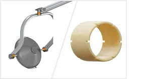 Treatment light with iglidur JVSI plain bearings