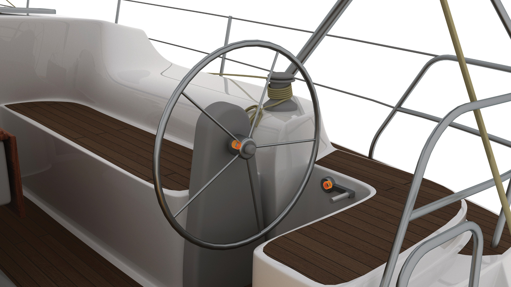 Paliers lisses dans le gouvernail