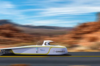 Solar car at the World Solar Challenge
