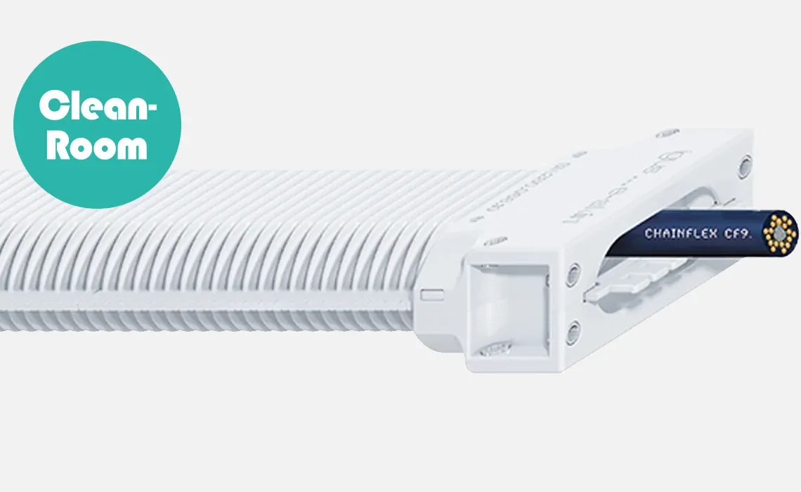 Reinraumtaugliches Wellrohr e-skin