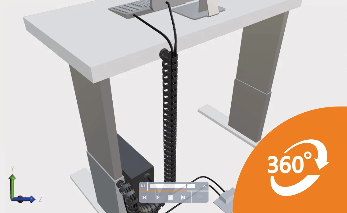 Modèle interactif pour bureaux