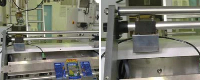 Hygienic linear bearings in format adjustment of flow-wrapping machine