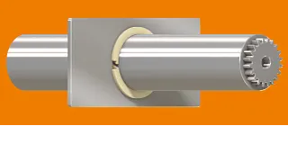 Axial gesichertes Gleitlager