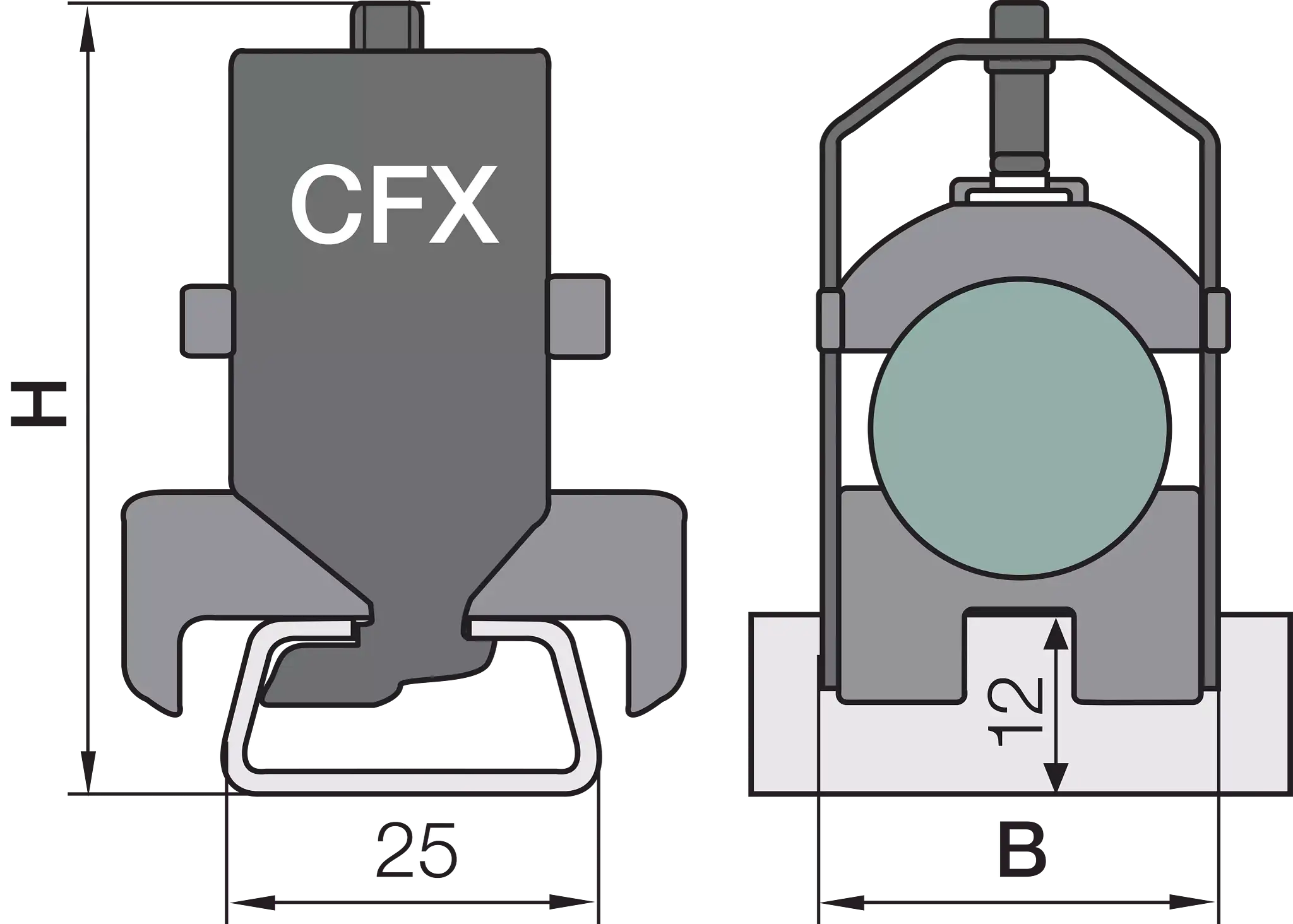 CFX12.1 technical drawing CFX12.1 technical drawing