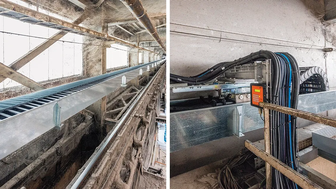 Condition monitoring system in a waste crane