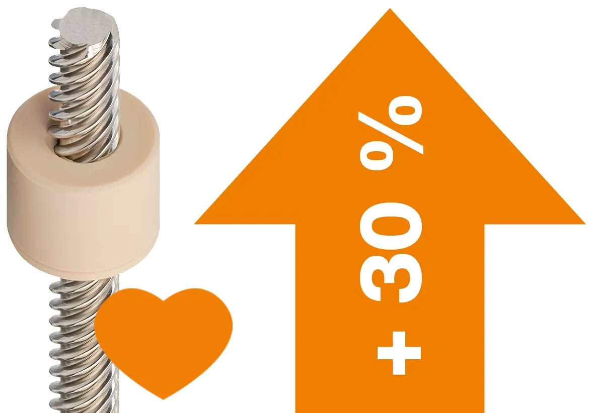 Corrosion-free injection moulded thread