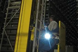 Chain assembly at night