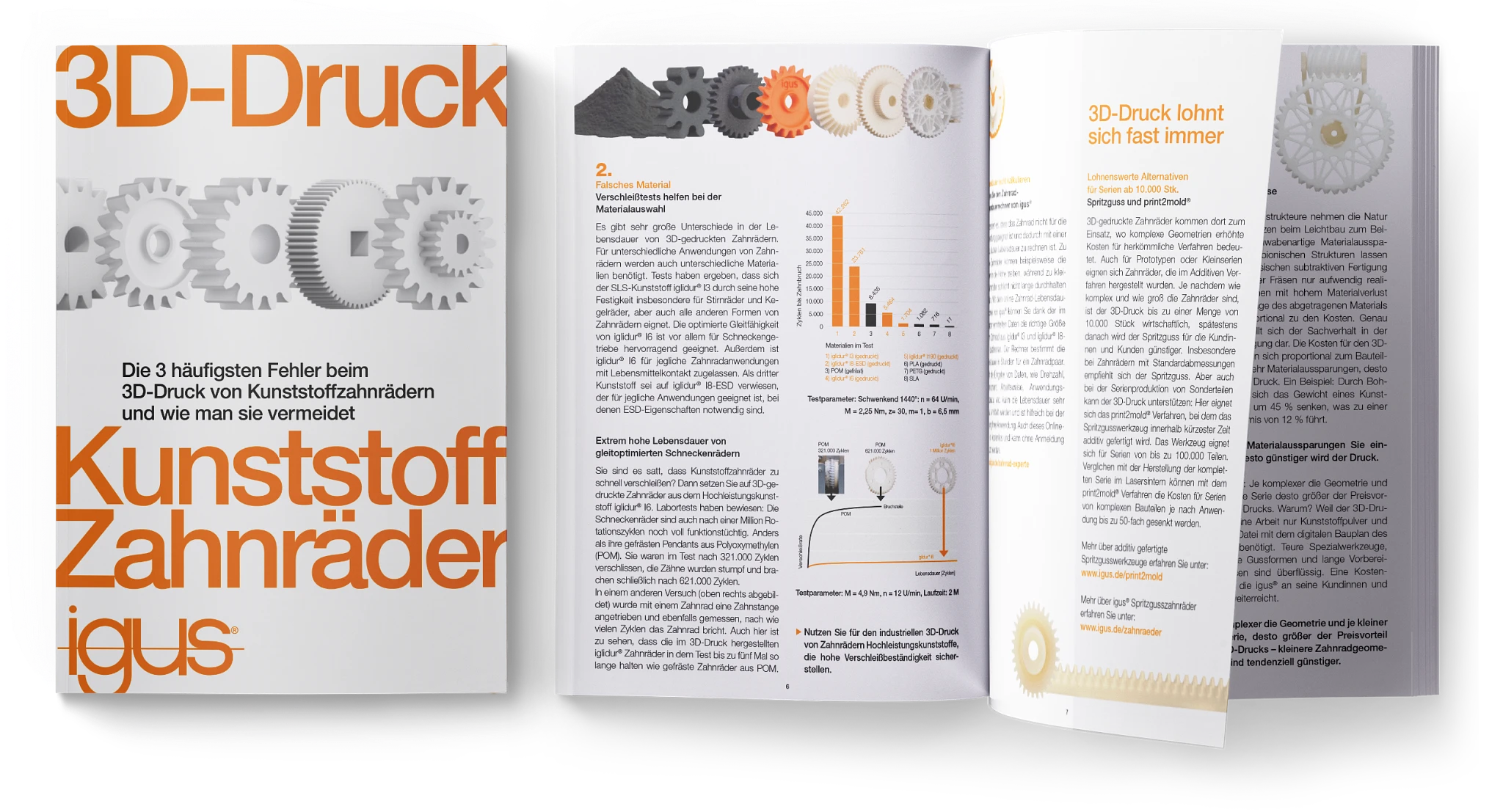 Guide for 3D-printed gears