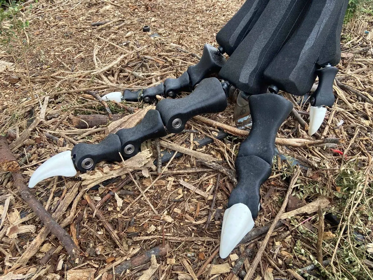 dinosaur feet with ball couplings