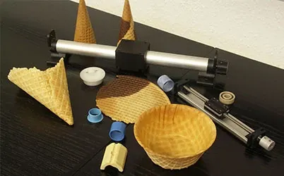 Waffle baking machines