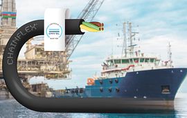 DNV logo with cable and ship