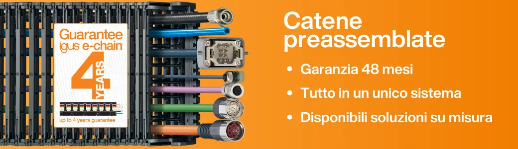 Catene portacavi preassemblate