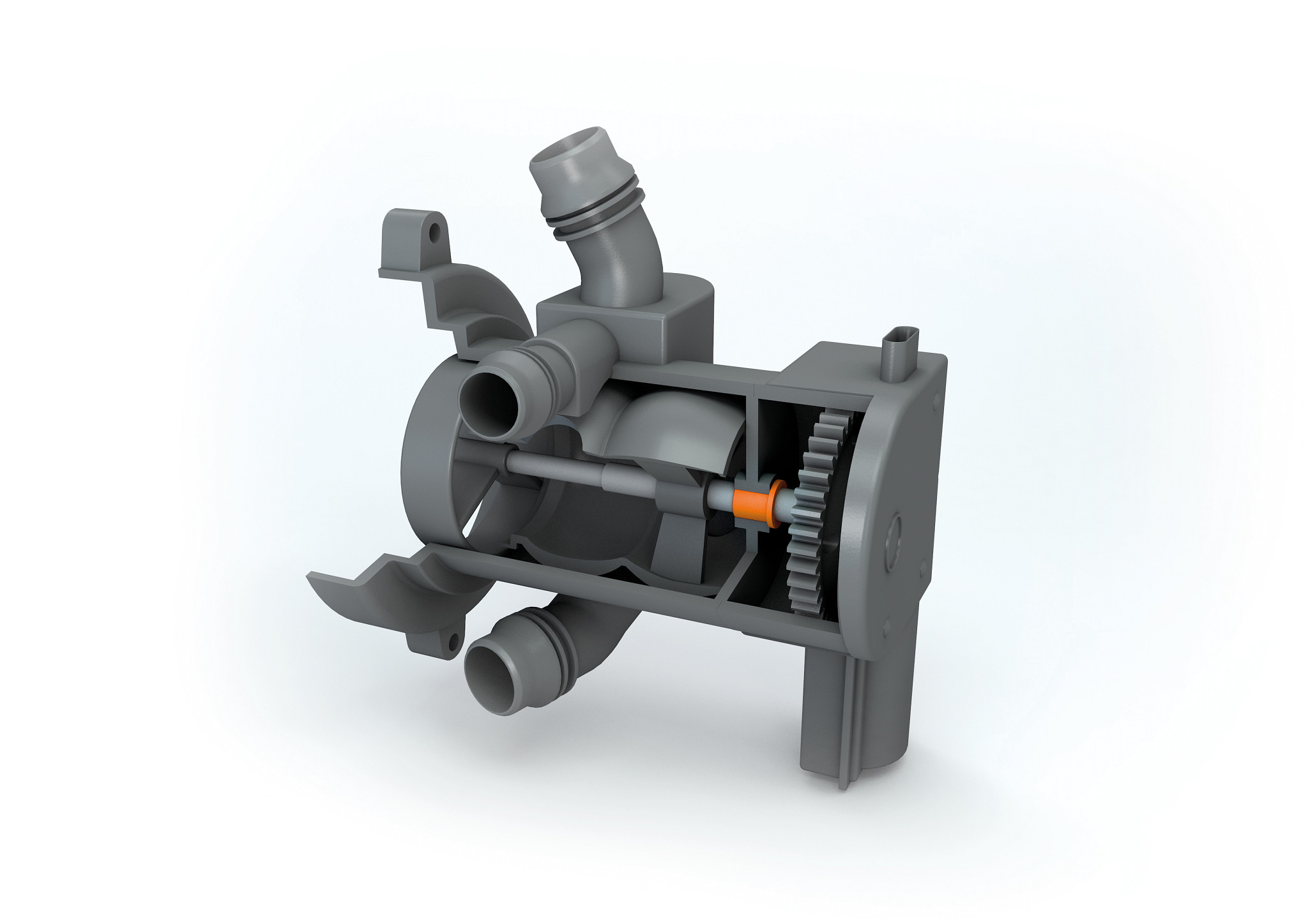 Cojinete en un regulador de agua de refrigeración