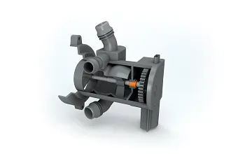 Palier lisse dans le régulateur d'eau de refroidissement