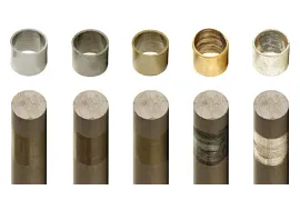 Różne materiały wału w teście porównawczym