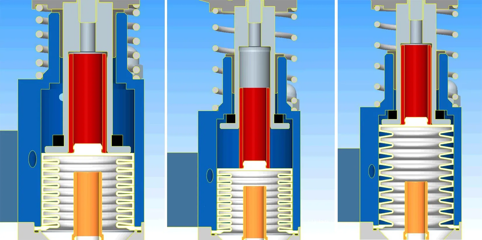 Rulment simplu în supapa de umplere KHS