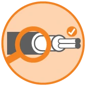 no damage to jackets or conductors