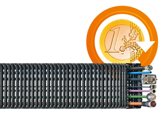 Cost down with energy chain systems