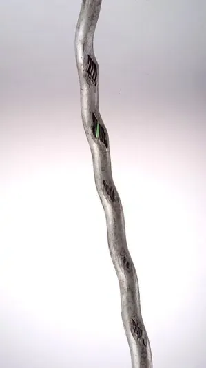 Corkscrewed cable and jacket rupture