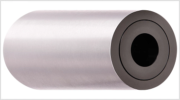 Electrostatically dissipative xiros® support roller made of stainless steel
