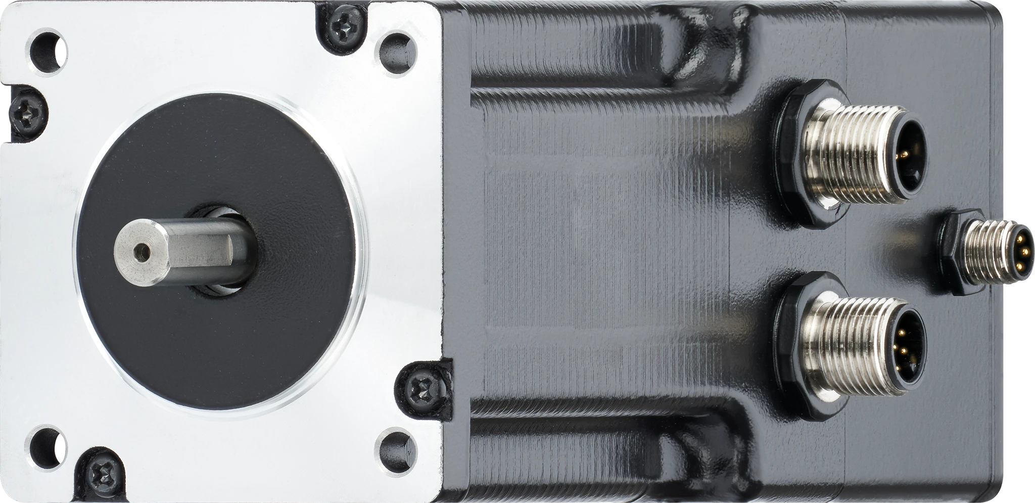 drylin® E stepper motor with connector, encoder, and brake, NEMA 24