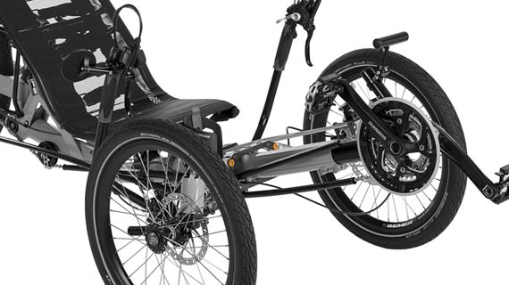 Suspension de roue avant du trike Azub