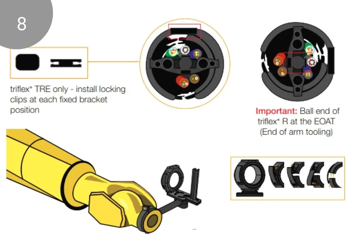 Install locking clips