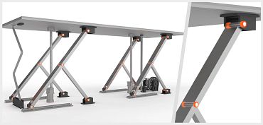 bearings in stage lift