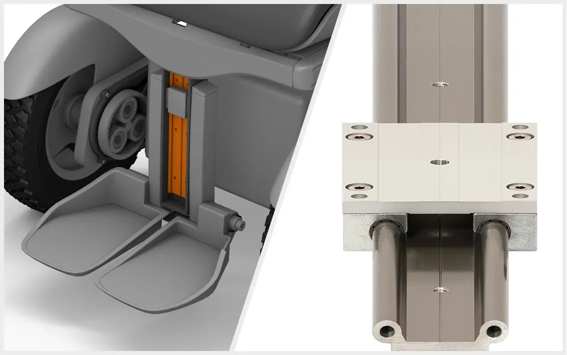 Voetsteun met drylin W